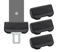 4 Pack Silicona Seat Belt Buckle Cover - 8x4.3cm 90g Reusable Dust Proof Noise Reducing - Anti Scratch Car Interior Protector For Garage Sedan SUV RV Truck