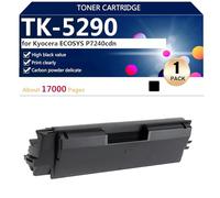(4 Pack) TK-5290 Cartucho de Tóner de Alto Rendimiento para Kyocera ECOSYS P7240cdn Impresoras, 17000 Páginas,Black-1 Pack