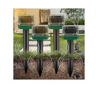 4 Pack Ultrasonic Pet Repellants Ip65 Mole Repellent Solar Ultrasonic Garden Solar Repellent Anti Mouse Anti Animal