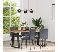 4 Pack Velvet Dining Chairs Dark Gray Set with Soft Cushion, Modern Upholstered Side Chairs for Kitchen Dining Room Living Area, Sturdy Metal Wood Frame, Comfortable Seating for Home Restaurant Use