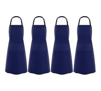 4 Packs Apron, Unisex Adjustable Apron with Pockets for Home Kitchen Cooking Gift