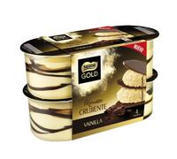 4 PACKS Mousse de vainilla con láminas crujientes de chocolate NESTLÉ Gold 4 packs de 4 x 57 g. (PRODUCTO REFRIGERADO) (Vainilla)