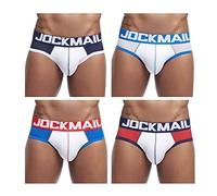 4 Packs Slips Hombre Sexy - Calzoncillos Malla Boxers de Malla Transpirables en 4 Colores (M)