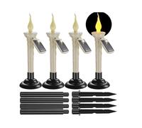 4 Packs Waterproof Rechargeable Led Taper Candles-WG