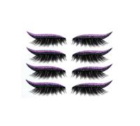 4 Pair /28 Pair Reusable Eyelash Stickers Glitte Eyeliner Invisible Tape Self Adhesive Makeup Tool