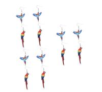 4 Pairs Bird Wedding Jewelry Girl Decor Parrot for Women Vintage Ear Christmas Earrings Birds Drop Dangle Acrylic Women's Pigeon Fashion