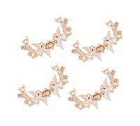4 Pairs Buckle Clips Shawl Woman Sweater Sweaters for Girls Retro Cloak Womens Cardigan Clasp Cape Collar Clip Song System Brooch Spade Hook