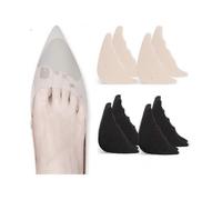 4 Pairs Of Reusable Toe Fillers Insert Adjustable Toe Plugs for Too Big Shoes