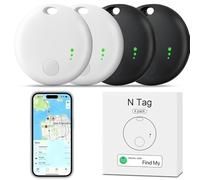 4 pairs Smart Tracker Tag, YiYunTE Buscador Localizador Llaves Compatible con Buscar (Sólo iOS), Bluetooth Smart Key Finder, Impermeable Rastreador Tag Localizador para Coche Niños Perros Gatos Llaves