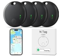 4 pairs Smart Tracker Tag, YiYunTE Buscador Localizador Llaves Compatible con Buscar (Sólo iOS), Bluetooth Smart Key Finder, Impermeable Rastreador Tag Localizador para Coche Niños Perros Gatos Llaves