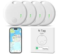 4 pairs Smart Tracker Tag, YiYunTE Buscador Localizador Llaves Compatible con Buscar (Sólo iOS), Bluetooth Smart Key Finder, Impermeable Rastreador Tag Localizador para Coche Niños Perros Gatos Llaves