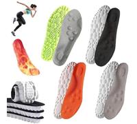 4 Pairs Soft Elastic Breathable Shoe Insoles, Memory Foam Insoles, 4d Cloud Technology Insole-Super Soft Comfort Insoles, Insoles Breathable Shock Absorption (4Pairs-Mix,39-40)