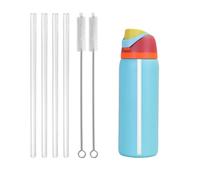 4 pajitas de repuesto para Owala de 24 onzas, 32 onzas, pajitas reutilizables con cepillo limpiador para botella de agua Owala FreeSip, accesorios para botella de agua Owala de 24 onzas/32 onzas