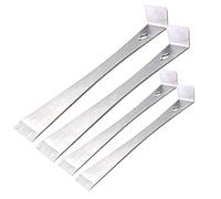 4 palancas planas de acero inoxidable de 7 y 10 pulgadas, extractor de molduras portátil y multifuncional para extraer, hacer palanca raspar.