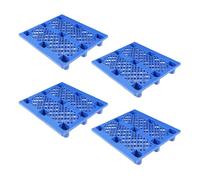 4 Paletas de Plástico, Paleta de Rejilla Apilable de Alta Resistencia, Paleta de Estantería de Almacenamiento Antideslizante, Duradera for Uso en Almacén y Logística(100x90x14cm/39.4x35.4x5.5in)