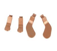 4 paletas de repuesto de metal, diseño simple, for Microsoft, Xbox One, Elite Controller Series 2, 1797(Gold)