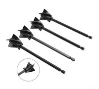 4 paletas mezcladoras de resina con vástago hexagonal estándar, diseñadas para una mezcla rápida y eficaz (negro)
