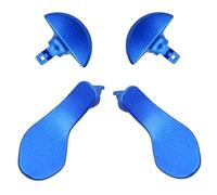 4 paletas traseras de metal para controlador DualSense Edge de PS5, botones de gatillo traseros intercambiables, piezas de agarre de repuesto para controlador inalámbrico DualSense Edge de PS5 (azul)