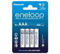 4 Panasonic Eneloop Recargables AAA HR03 Batteries Slider Pack 1.2V 750mAh