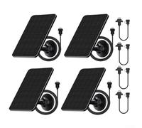 4 paneles de carga solar de 4 W para Blink Outdoor 2K+/4 para cámaras XT3 y XT2/XT, cargador solar con soporte de pared giratorio de 360° y cable de carga de 13 pies