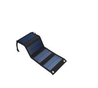 (4 paneles solares plegables negros, 1 juego) 5 V, portátil, con carga USB para teléfono móvil, para