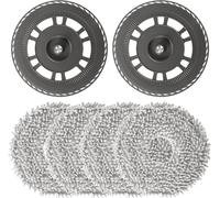 4 paños con 2 soportes de repuesto accesorios para Dreame L20 Ultra/ L10s Ultra Gen2/ L10s Pro Ultra Heat/ X30 Ultra/ X40 Ultra/ X40 Master / L40 Ultra, piezas de repuesto para robot aspirador