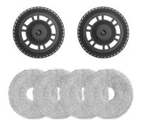 4 paños con 2 soportes de repuesto accesorios para Dreame L20 Ultra/ L10s Ultra Gen2/ L10s Pro Ultra Heat/ X30 Ultra/ X40 Ultra/ X40 Master / L40 Ultra, piezas de repuesto para robot aspirador