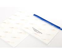 4 paños de limpieza Calotherm MF1914 Calocloth Pro de microfibra para lentes ópticas, color blanco, tamaño grande, 48,26 x 35,56 cm