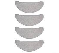 4 paños de repuesto para robot aspirador Vexilar W9, almohadillas de microfibra adecuadas para modelo Vexilar W9 para mantener suelos limpios
