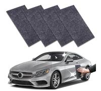 4 Paños Nano Sparkle, Quita Arañazos Coche Profesional, Reutilizable Paños Mágicos Quitarañazos para Coche, Nanosparkle Quita Arañazos Coche, Elimina Manchas de Agua y Repara Pintura
