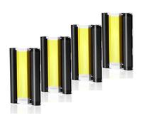 4 Paquete Compatible con Canon Selphy KP-108IN RP-108 Cartucho de Tinta, para CP1500 CP1300 CP1200 CP1000 CP910, 4 Cartuchos imprimir 144 Hojas Papel 100 x 148 mm (sin Papel fotográfico)