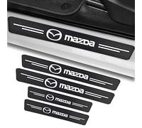 4 Paquete de Umbrales de Puerta de Fibra de Carbono para Mazda 3 2018-2023, Pegatina de Protección de Umbral de Puerta de Coche de Fibra de Carbono