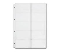 4 Paquetes de Carpetas de Plástico con 4 Agujeros para Tarjetas de Visita Impermeables (Porta tarjetas con nombre, A4)