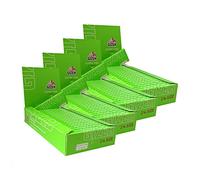 4 Paquetes de Papel Gizeh Verde de 78mm (100 librillos, 5000 hojitas de papel)