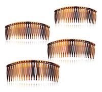 4 Paquetes Peine de Diapositivas de Tortuga Peine de Diapositivas de Concha de Tortuga Peine de Pelo Liso Peines Grandes de Pelo de Tortuga Diapositivas 12.5 cm Peine Lateral Peine Conjunto
