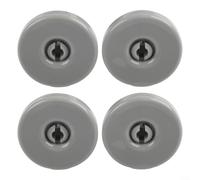 4 para ruedas Lavavajillas Inferior para montaje Sin Herramientas | Incluye 4 unidades, dimensiones 40x40x8mm, color gris oscuro, reemplazo directo