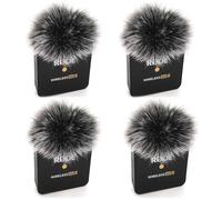 4 parabrisas de micrófono peludos compatibles con Rode Wireless Go III 3 | Compatible con rode Wireless GO II 2, compatible con Ride Wireless ME Pro Mic deadCat