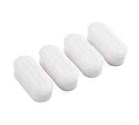 4 parachoques de repuesto para inodoro, almohadillas de amortiguación fuertes para reparación de asientos, patas antideslizantes de plástico blanco para elevar la tapa y evitar golpes, compatible con