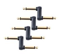 4 parches de pedal de guitarra, conectores, pedales de efecto de guitarra, conector de instrumento, acopladores de pedal de efecto macho a macho, adaptador de enchufes de compensación