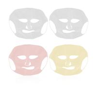 4 parches faciales, cubierta de máscara de hojas, cubierta de máscara de silicona, cubierta de máscara hidratante, cubierta de máscara facial