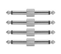 4 parches para pedal de guitarra, conector de repuesto, acoplador de pedal de efecto de guitarra, adaptador de enchufe de compensación macho a macho, fácil de usar