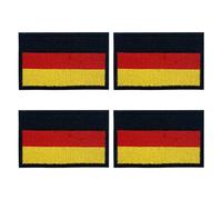4 Parches Ropa Termoadhesivos con Diseño de Bandera de Alemania