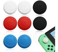 4 Pares Agarres para el Pulgar, Tapones para Joystick, Agarres para el Pulgar,Tapa de Repuesto para Mando Interruptor Joycon,Thumb Grip Set,Instalación Fácil, Mejora la Experiencia de Juego