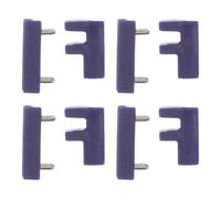 4 Pares Alicate de Ajuste para Gafas, Funda Doble de Plástico Azul | Repuesto de Cabezal Desmontable, para Monturas Tr90 y Gafas sin Montura, Uso en Casa o Entorno Profesional