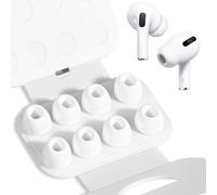 4 Pares Almohadillas Airpods Pro Airpods Pro 2 con Orificio para reducción de Ruido, Antideslizante de Silicona Suave Airpods Pro reemplazo de Insertos para los oídos tamaño:S