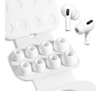 4 Pares Almohadillas Airpods Pro Airpods Pro 2 con Orificio para reducción de Ruido, Antideslizante de Silicona Suave Airpods Pro reemplazo de Insertos para los oídos (XS/S/M/L).