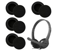4 Pares Almohadillas Auriculares para Sennheiser PC 2/3/5/7/8 Chat y USB | 50 mm, Espuma Transpirable, Almohadillas de Repuesto Cómodas para Teletrabajo, Gaming y Telefonía