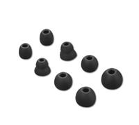 4 Pares Almohadillas de Repuesto Compatible con Beats Powerbeats Pro/Powerbeats 3/Powerbeats 4, 8 Puntas de Silicona para 4mm Auriculares Internos, 4 tamaños (Negro)