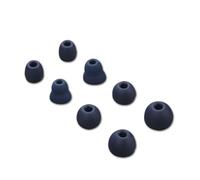 4 Pares Almohadillas de Repuesto Compatible con Beats Powerbeats Pro/Powerbeats 3/Powerbeats 4, 8 Puntas de Silicona para 4mm Auriculares Internos, 4 tamaños (Azul Marino)