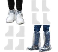 4 Pares Cubre Zapatos Impermeable, Zapatos de Lluvia, Zapatos a Prueba de Agua Cubierta,Cubierta del Zapato Impermeable,Cubrecalzado Impermeable Moto Botas, Larga y Corta